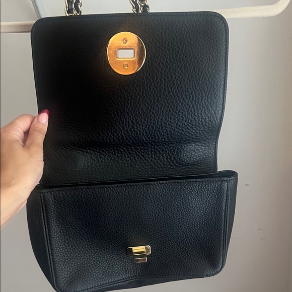 Tory Burch Black Soft Leather Chain Shoulder Bag - Picture 5 of 9